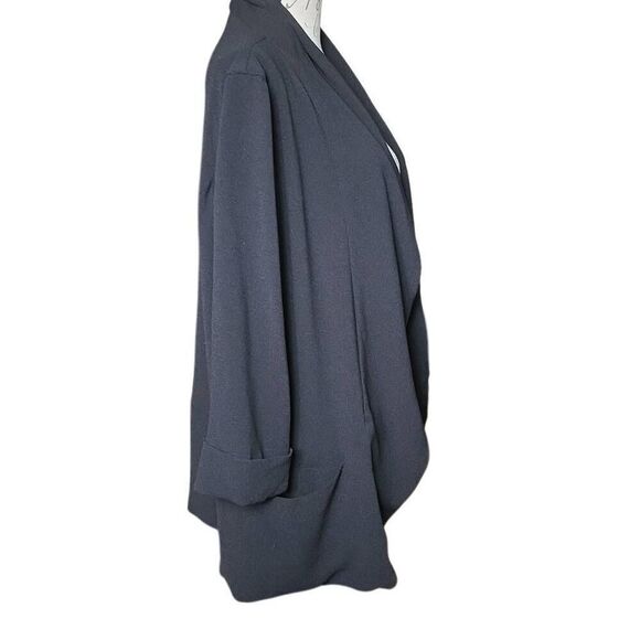 LC Lauren Conrad Women's Size 8 Black Wrist Length Sleeve Blazer Cardigan - Picture 2 of 6